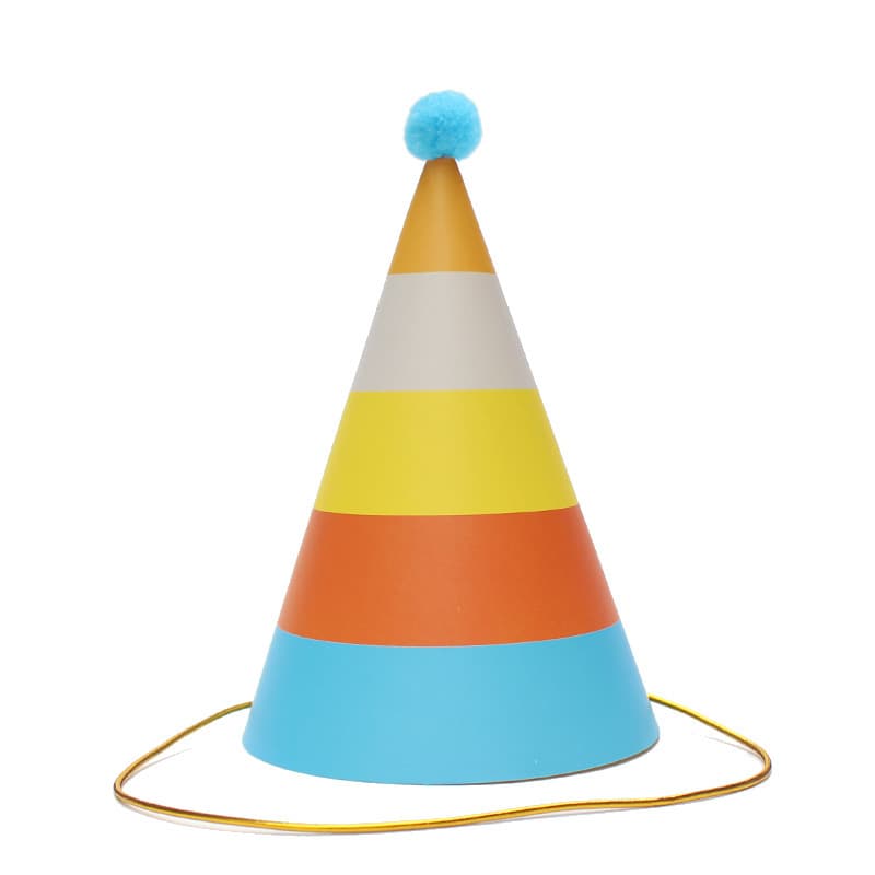 Cartoon Birthday Hat Kids Adults Birthday Party Decoration Hat Party Hat Pom Pom Hat