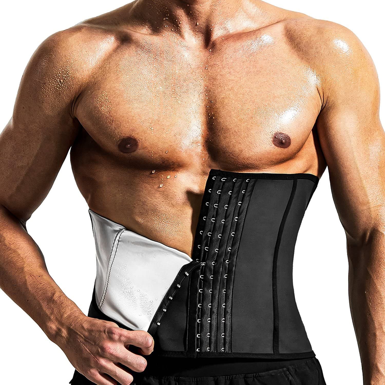 Thickened Men's Fitness Belt Double Buckle Sports Shaping Sweat Waist Belt Abdominal Protection Waist Training