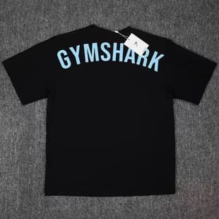 GYM Muscle Shark Fitness American Trendy New Hot Selling Heavyweight Men's T-Shirt Cotton Loose Fashion New Plus Size