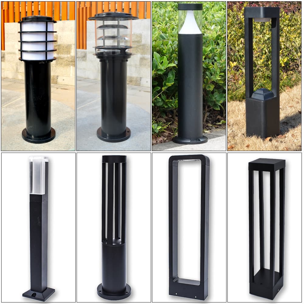 LED Lawn Light, Outdoor Waterproof Garden Light, Solar Lawn Light Landscape Light Modern Minimalist Low Pillar Light