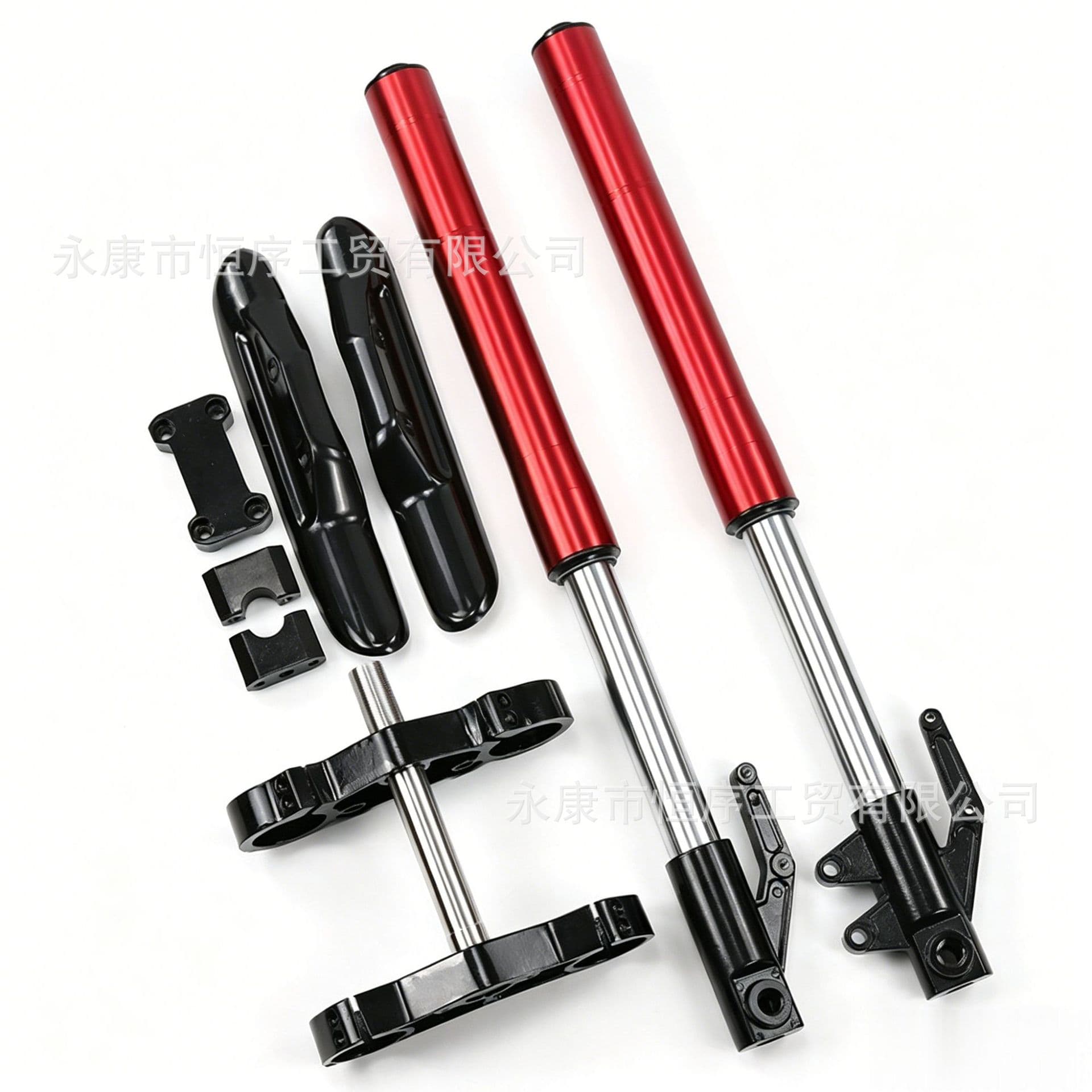 Dirt Bike Front Shock Absorber for Mid-Size Apollo Hydraulic Inverted Suspension 650 Steering Stem Clamp