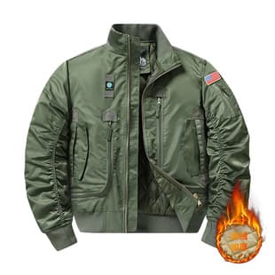 Autumn Winter MA1 New Jacket Cotton Padded Thickened Workwear Air Force Loose Large Size Casual Jacket Baseball Pilot