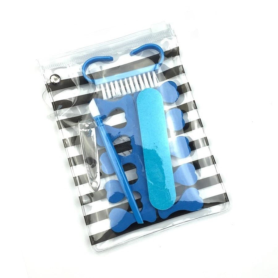 Cross-border in stock nail tools set, nail file, finger remover, nail clippers, trim and polish 6-piece set