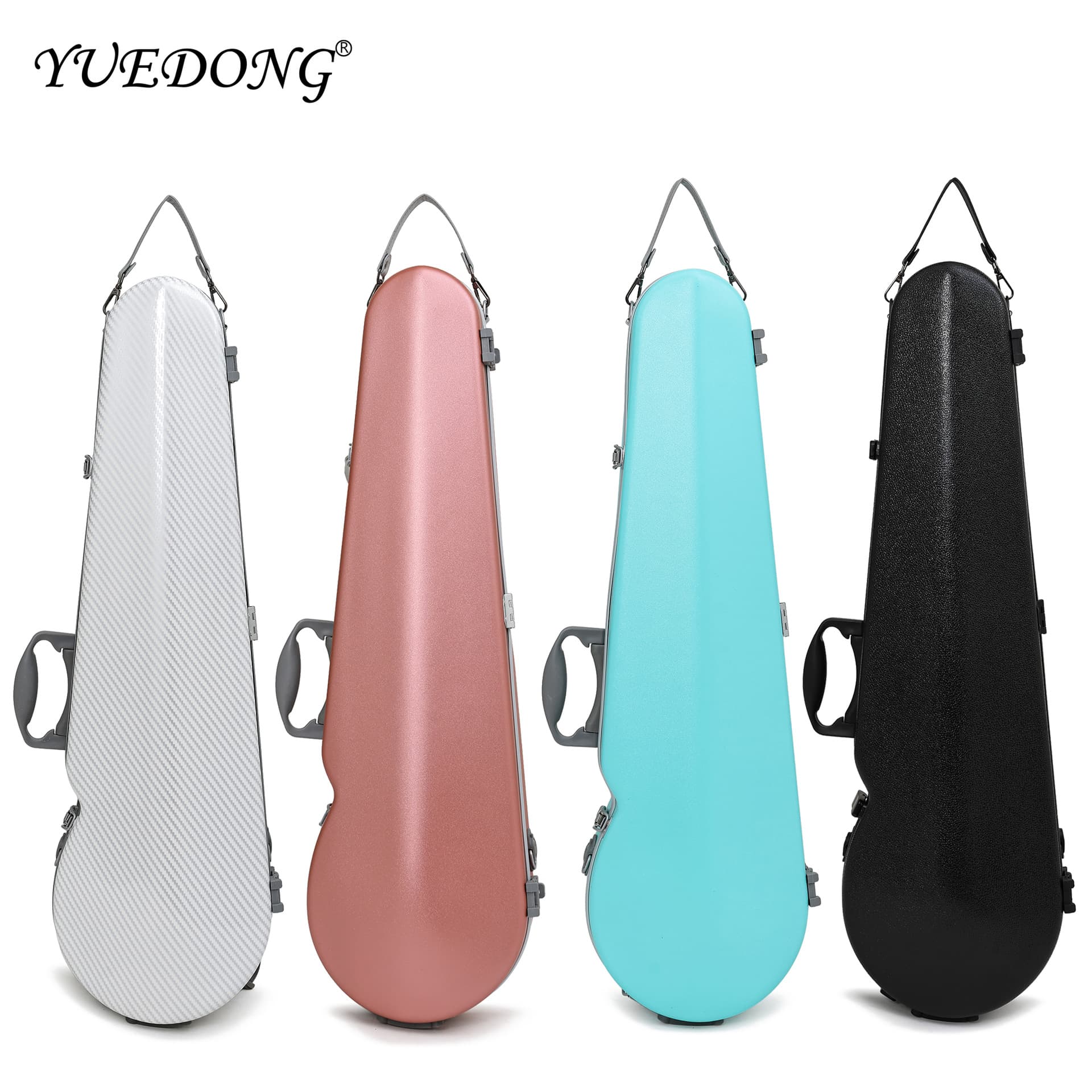 Carbon Fiber Violin Case Drop-Proof Impact-Resistant Protective Case Ultra-Lightweight 4-4 Double Shoulder Violin Case Backpack