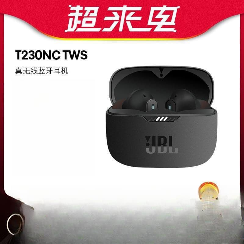 New JBL T230NC TWS In-Ear True Wireless Noise-Canceling Bluetooth Earbuds for Gaming, Sports, Waterproof