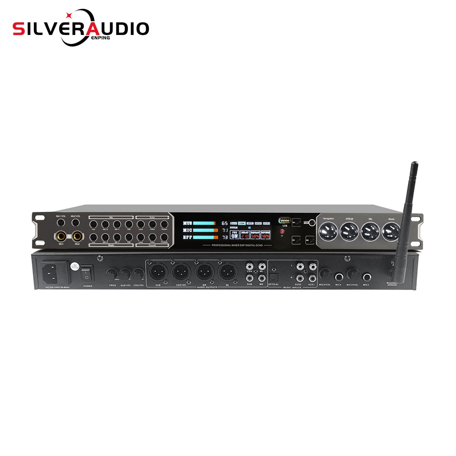 GAX-G500 factory direct supply professional preamp effect home KTV vocal digital mixing effect.
