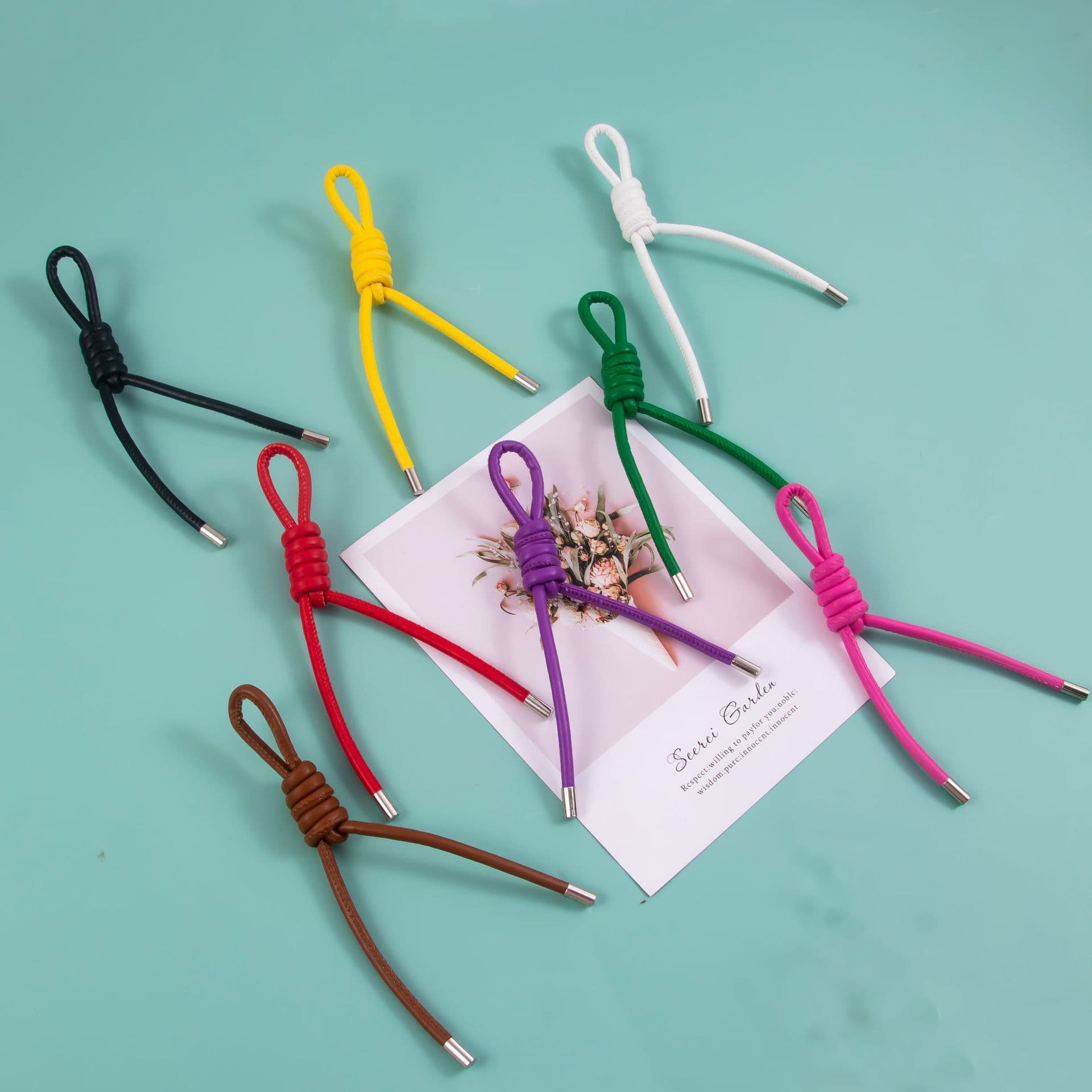 2026 New PU Leather Phone Strap, Ins Style Simple Fashion Bag Hanging Clothing Accessory Decoration Strap