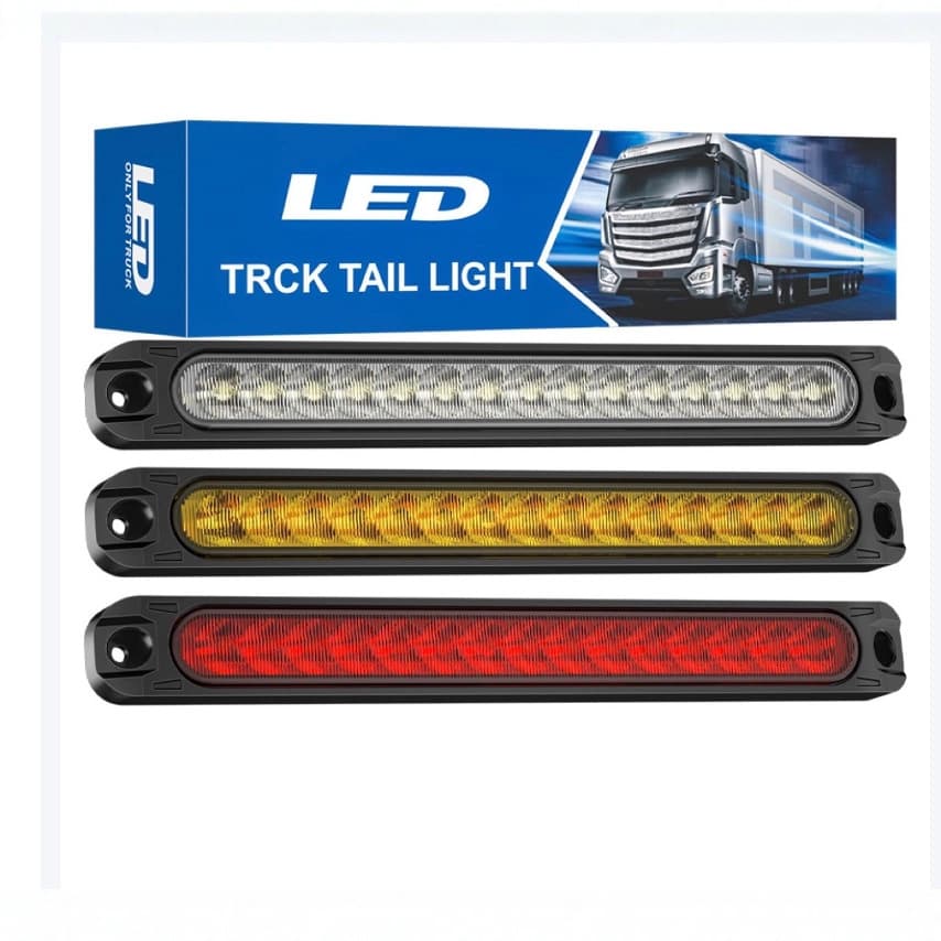 Car tail light 15LED strip side light 12V24V truck pickup truck tail light flash warning signal light
