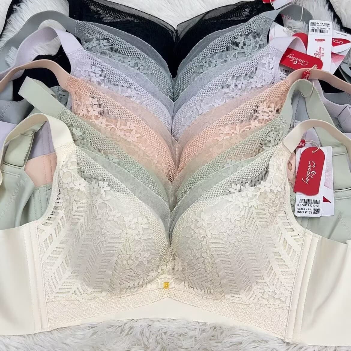 3353# Size 36-42 Wire-Free Full Coverage Bra, Minimizer Lightweight Bra, Push-Up, Side Coverage, Lifts Bust
