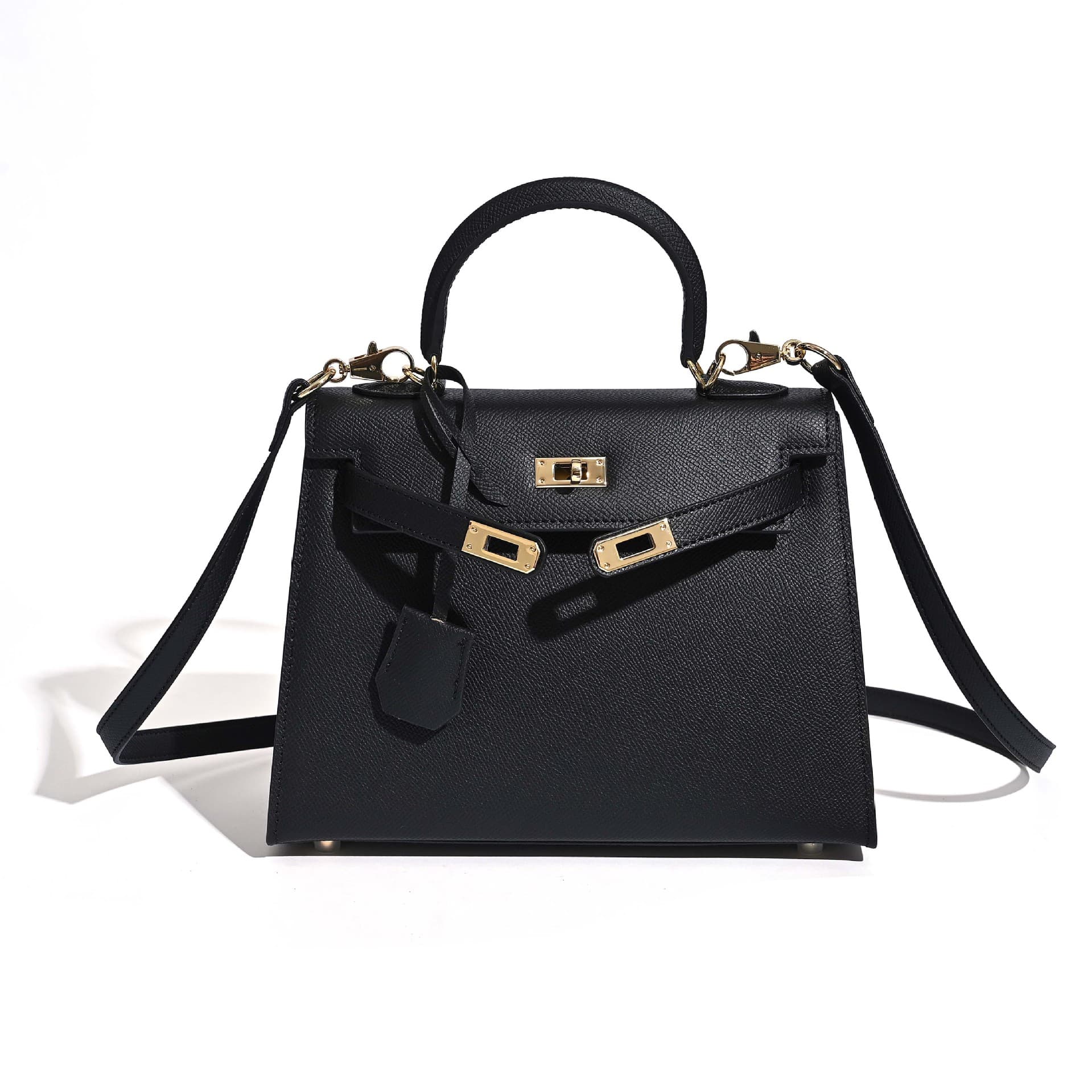 Chick Yellow Genuine Leather Kelly Bag Women's Mini Versatile Handbag New Premium Shoulder Crossbody Bag Factory Wholesale