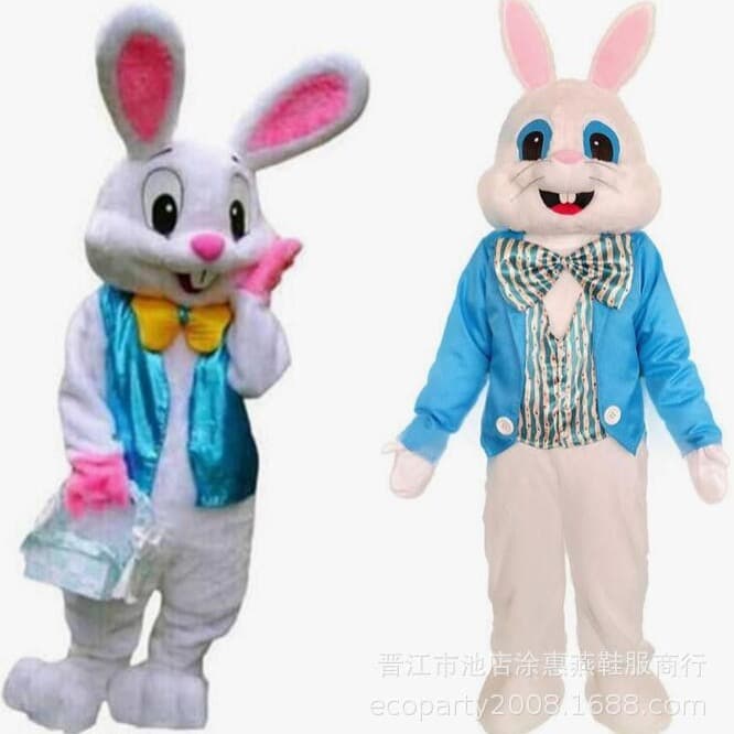 Easter Bunny Adult Mascot Costume Riding Mascot Doll Costume