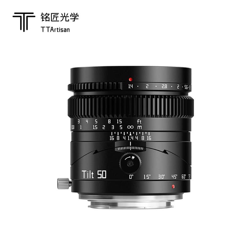 TTArtisan 50mm f/1.4 Full-Frame Tilt-Shift Lens for A7R3 M3 Panasonic S5 FP Mirrorless Cameras