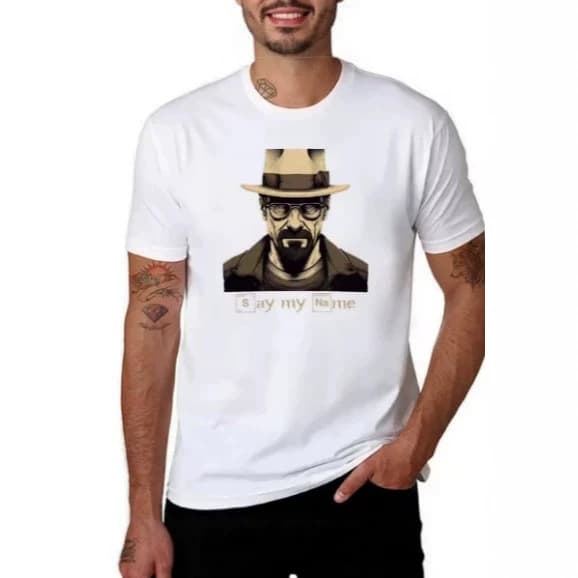Breaking Bad T-Shirt, Heisenberg "Say My Name" T-Shirt, Short Sleeve Men's T-Shirt