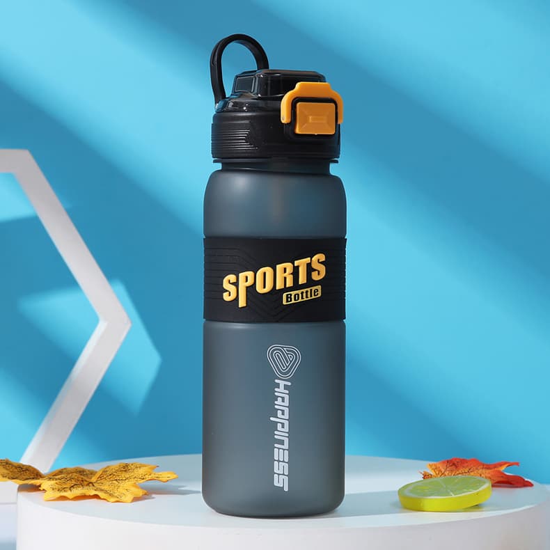 New Cross-Border High-Appearance Plastic Cup Frosted Fitness Sports Water Bottle Portable Handle Jug
