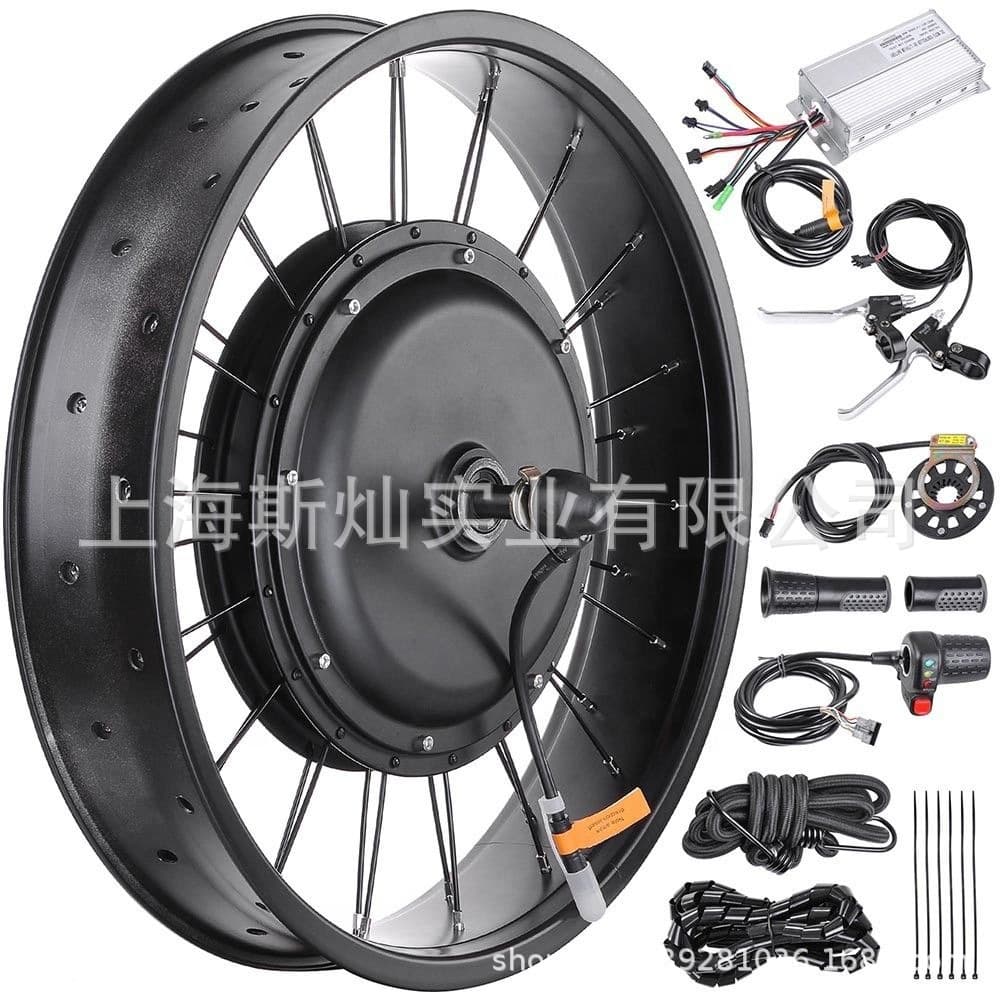 20 inch 26 inch 48V 1000W 1500W 2000W Bicycle Conversion Kit Electric Bike Snow Tire Fat Tire