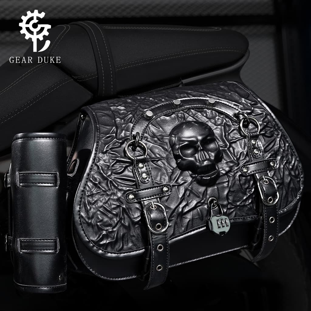 Southeast Asia Hot Selling Punk Style Harley Motorcycle Saddlebag Anti-Theft Rocker Modified Bag Universal for Multiple Models