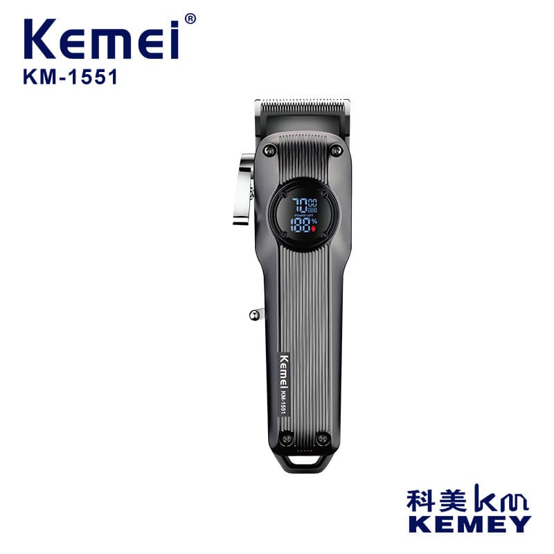 KEMEI cross-border barber shaving clipper home digital display engraving hair salon special hair clipper KM-1551