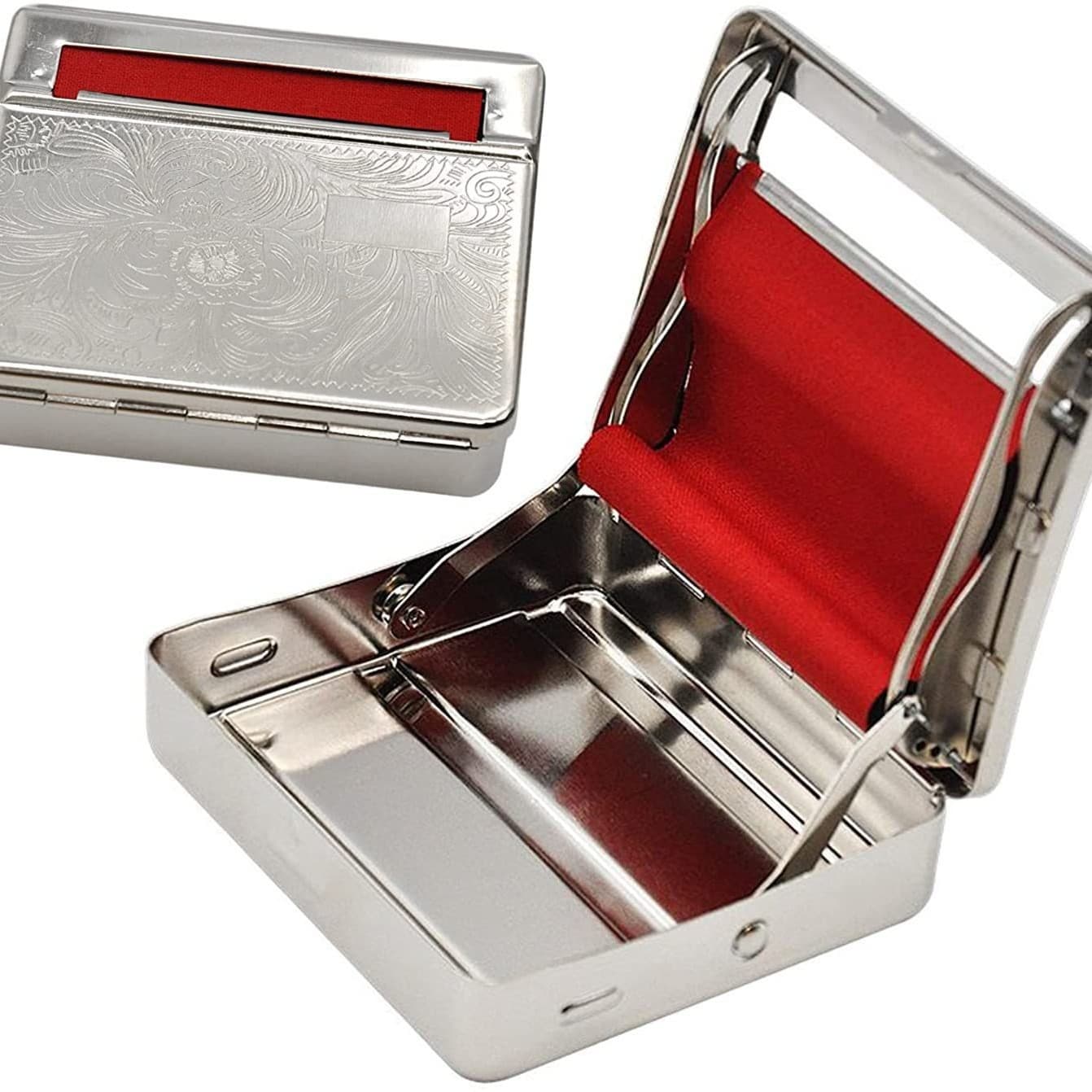 Cross-border Hot Selling Metal Cigarette Roller 70mm Cigarette Case Portable Manual Cigarette Roller 70/78/110mm