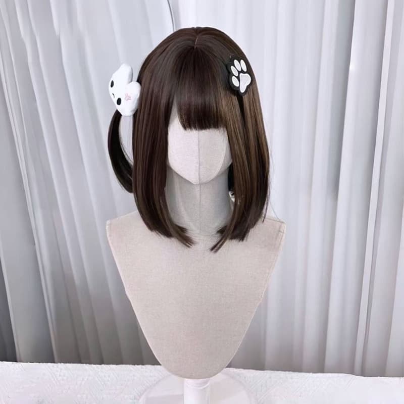 First Love Collarbone Hair Lolita Cute Sweet Girl Wig Young Lolita JK Full Headgear Xiangyu