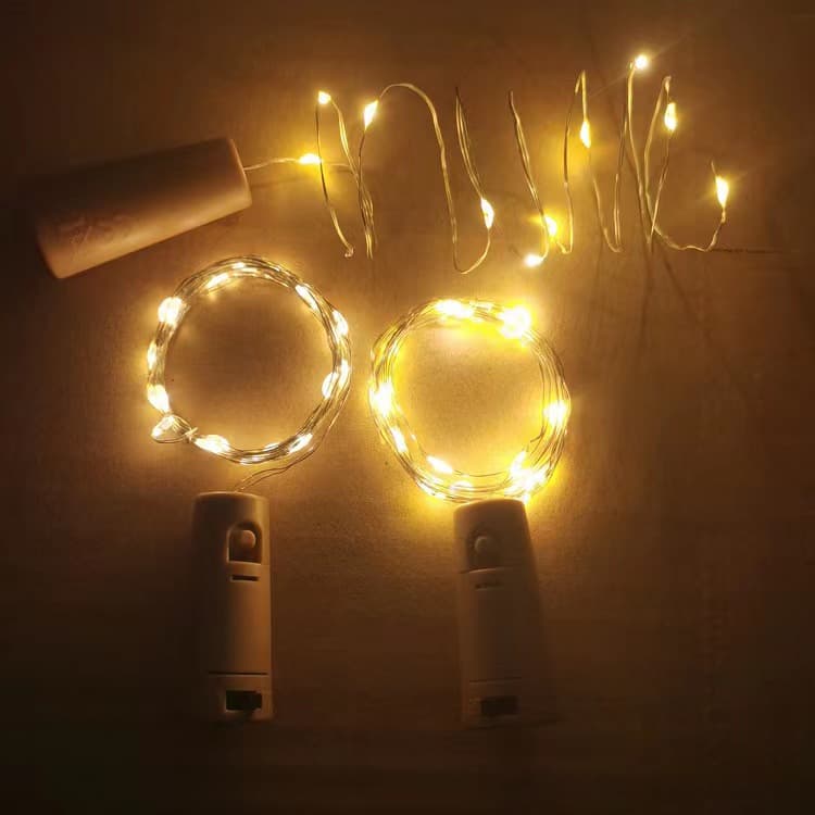 Cross-border hot selling led wine bottle stopper light string led copper wire light decorative lamp manufacturer direct supply wine bottle stopper light small lantern