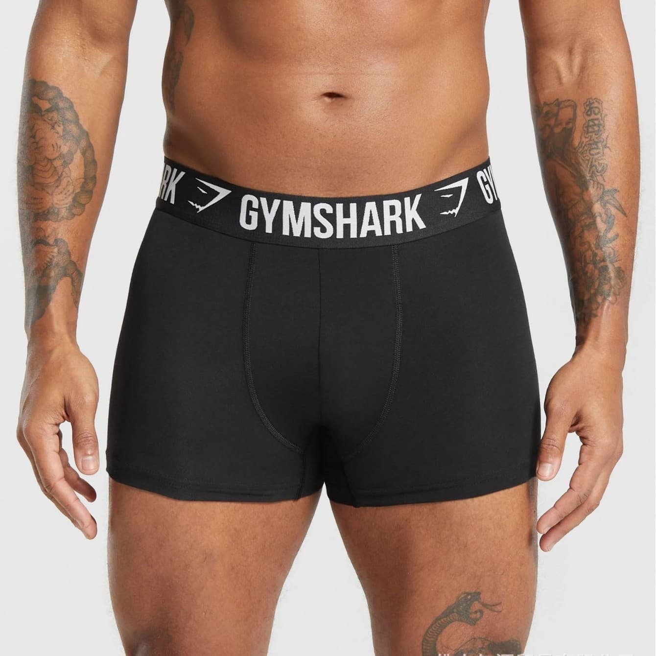 Gymshark Men's Cotton Crotch Export Boxer Briefs Wholesale Men's Fitness Shark Muscle Sports Shorts