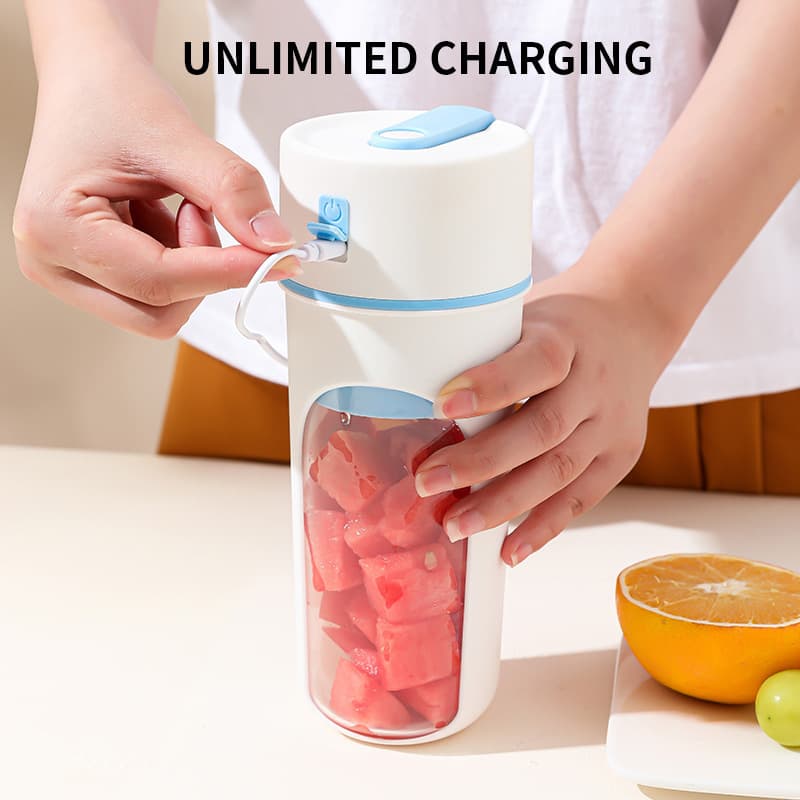 Portable Juicer Small Hand Pressed Juice Cup Mini Electric Juicer Wireless Charging USB Home