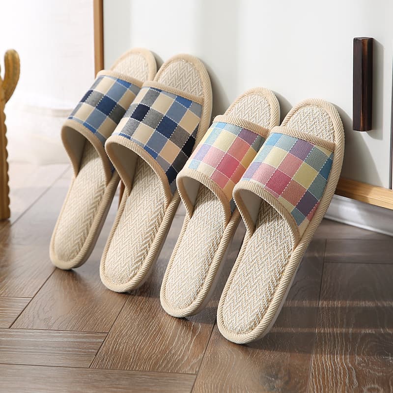 Hemp Slippers for Women, Spring Autumn All-Season Indoor Household Cotton Linen "Feels Like Stepping on Poop" Home Anti-Slip Summer Men Couples Wholesale