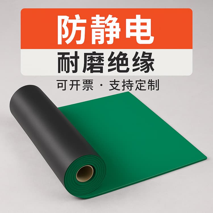 Manufacturer Wholesale Anti-Static Rubber Board Smooth Surface Rubber Composite Glossy Rubber Pad Electronic Workshop Anti-Static Rubber Sheet