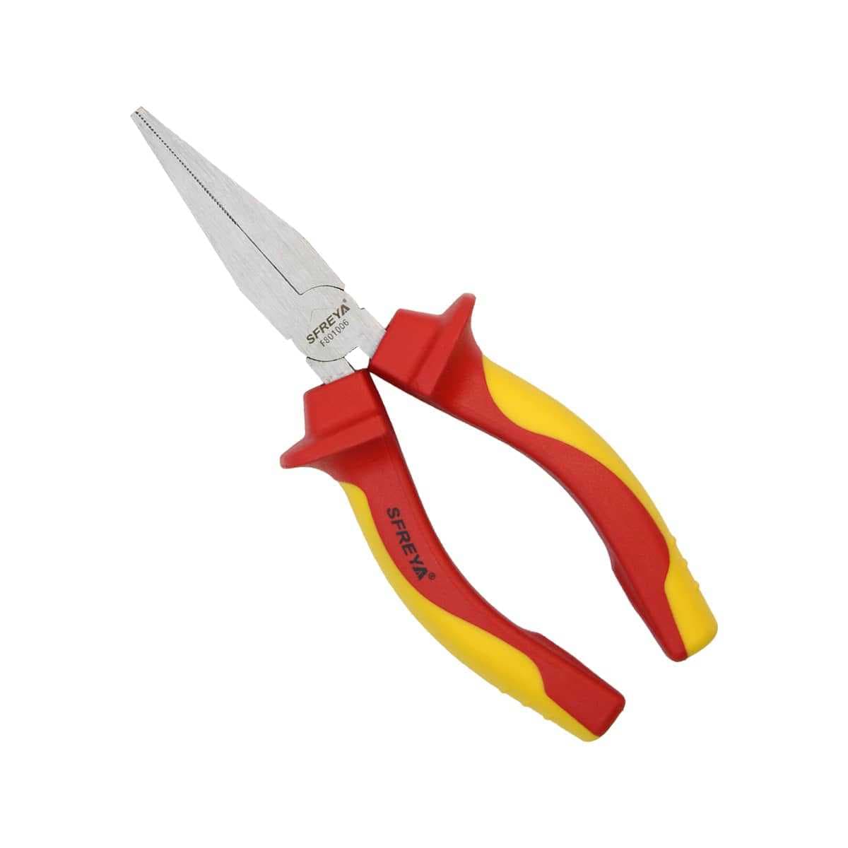 SFREYA F8010 Insulated Flat Nose Pliers, Insulated Dual-Color Hardware Tool
