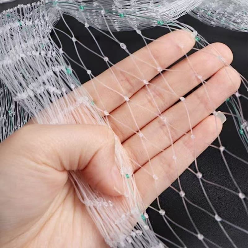 Nylon Monofilament Bird Netting for Orchard Planting Protection, Garden and Poultry Farm Bird Barrier Mesh Net Cover for Bird Repellent