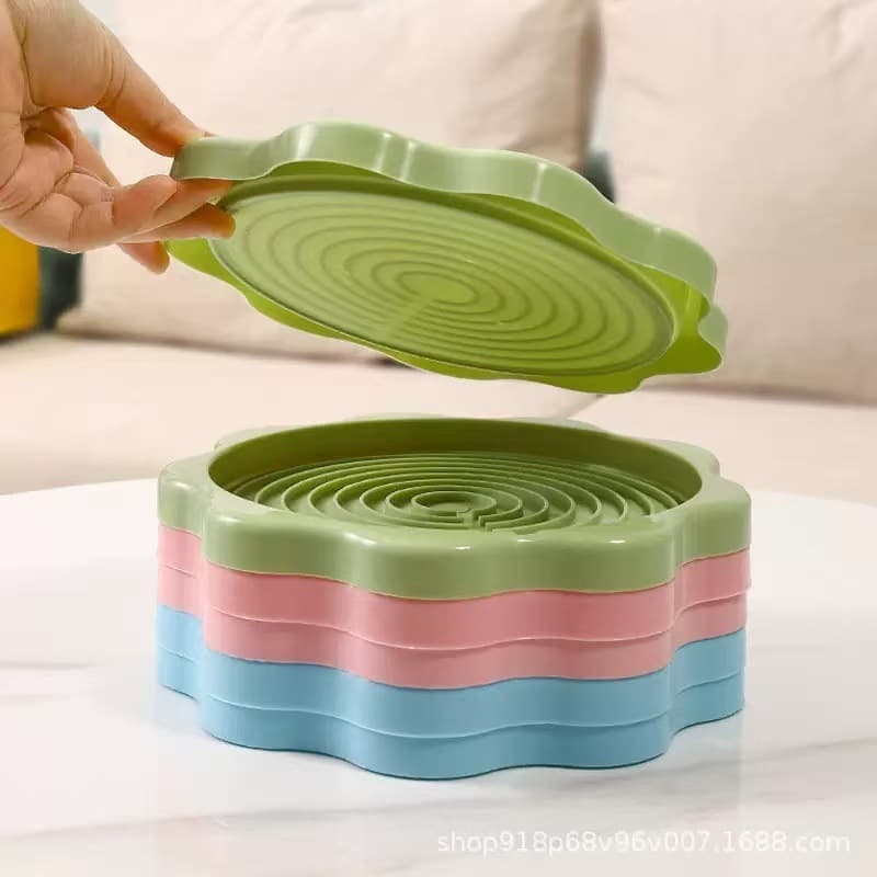 Table Coasters and Drip Tray for Home Use, Kettle and Thermos Anti-Scald Heat-Resistant Plastic Insulation Pads