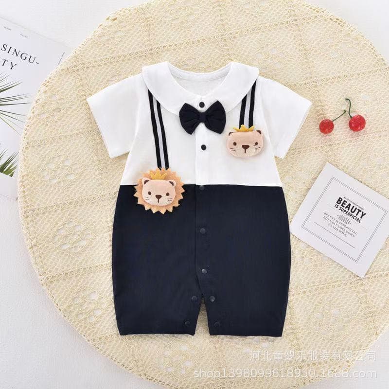 Summer Jayshirt Baby Short-sleeved Hakayama Jayama Jayama suit Small-month-old Outfit Baby Boy's Summer Clothes