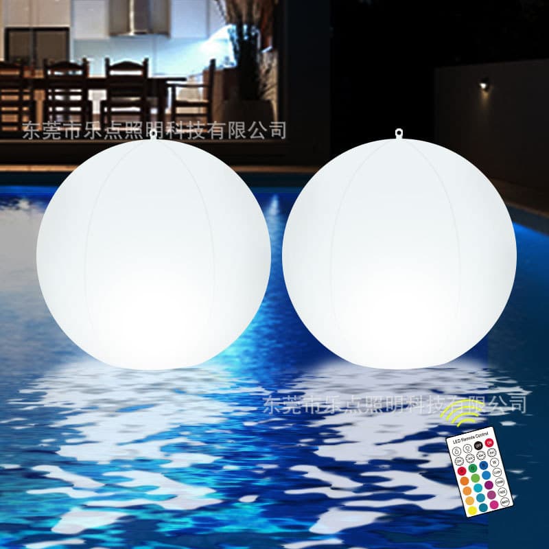 LED round ball solar swimming pool floating light outdoor waterproof with hook water floating ball light solar floating ball