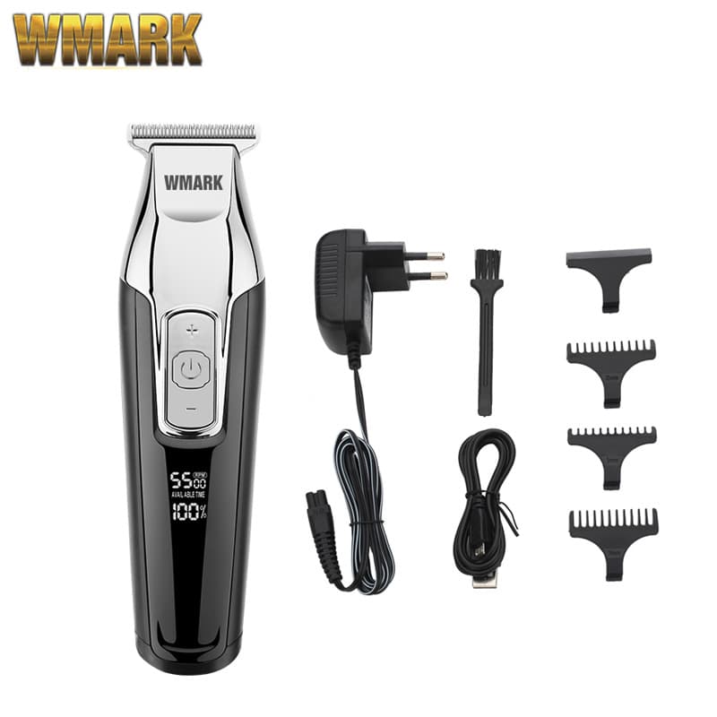 Wmark Carving Scissors Hair Clipper Electric Trimmer Haircut Oil Head Pusher USB-C 24-hc011 Household Appliances
