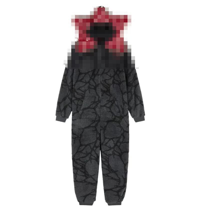 2026 new autumn and winter flannel cartoon anime piranha one-piece pajamas Stranger Things Rafflesia one-piece