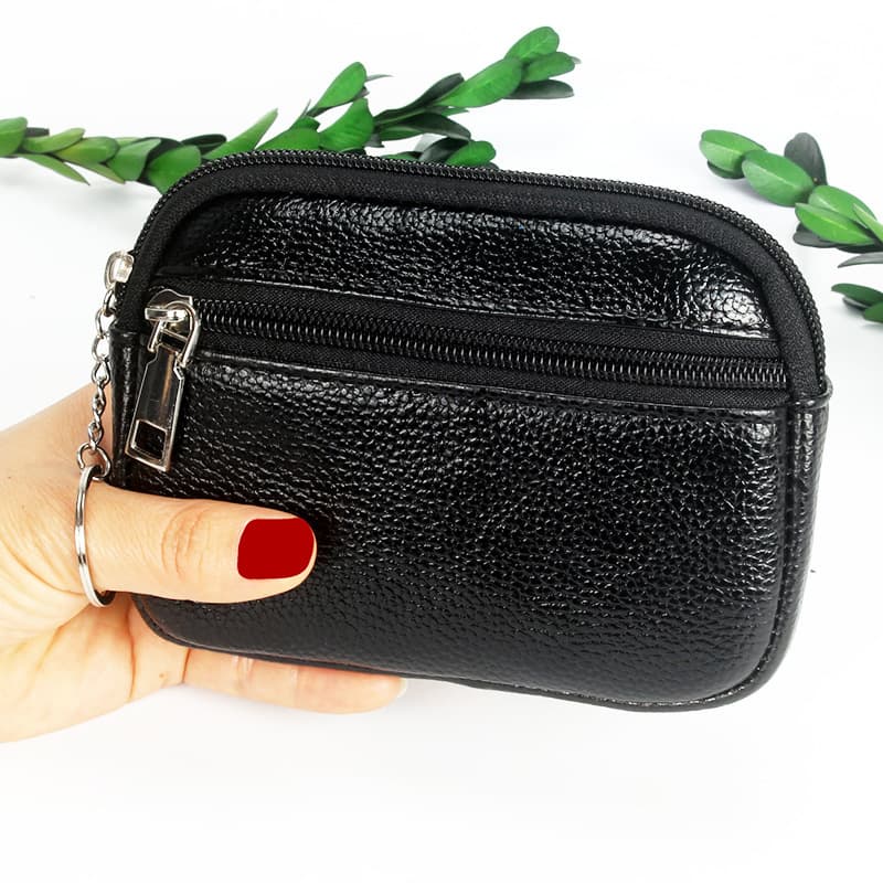 2025 Spring New Small Card Holder European and American Style Short Women's Wallet PU Leather Lychee Texture Wallet