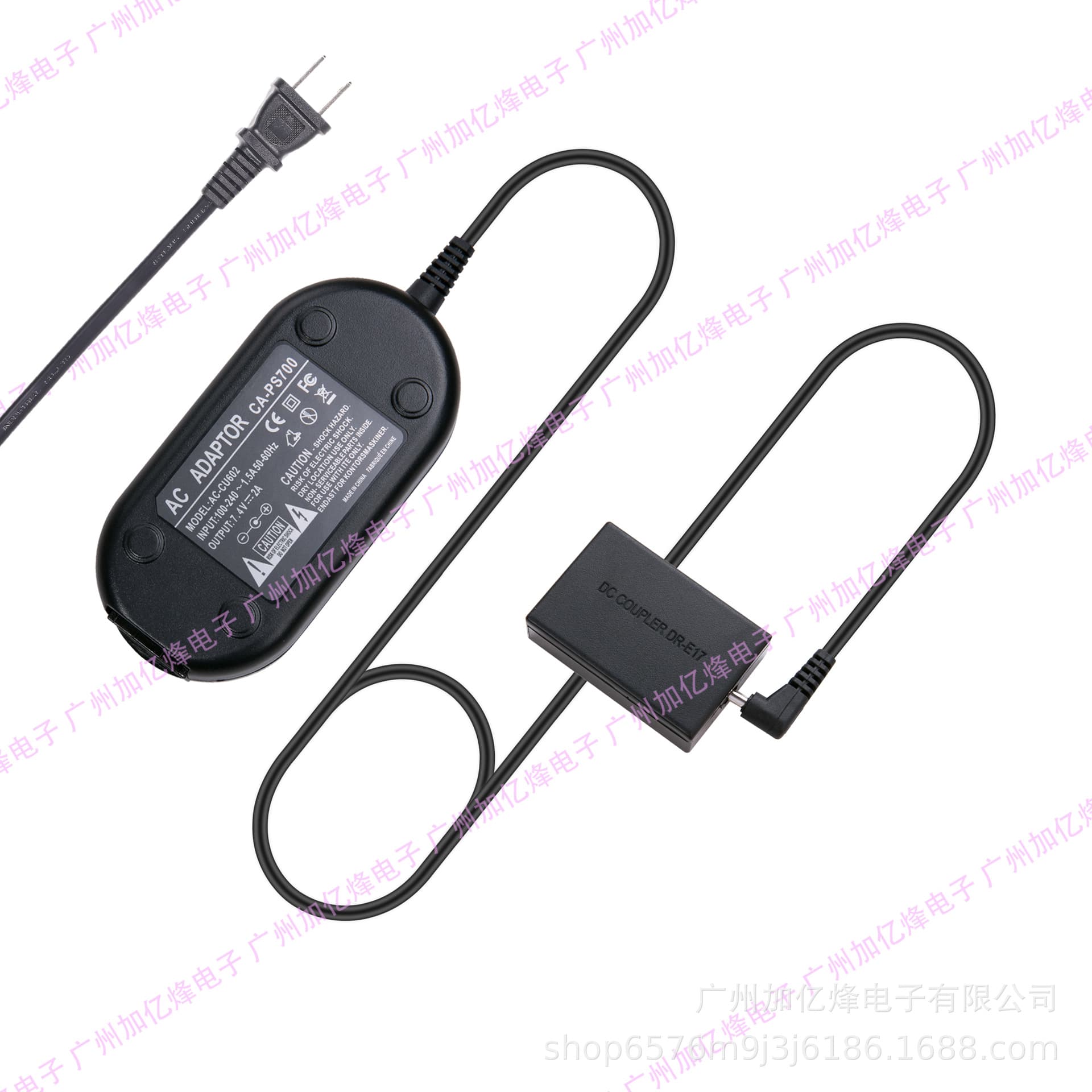 Compatible with Canon LP-E17 ACK-E17 Dummy Battery Power Adapter DR-E17 M3 M5 M6