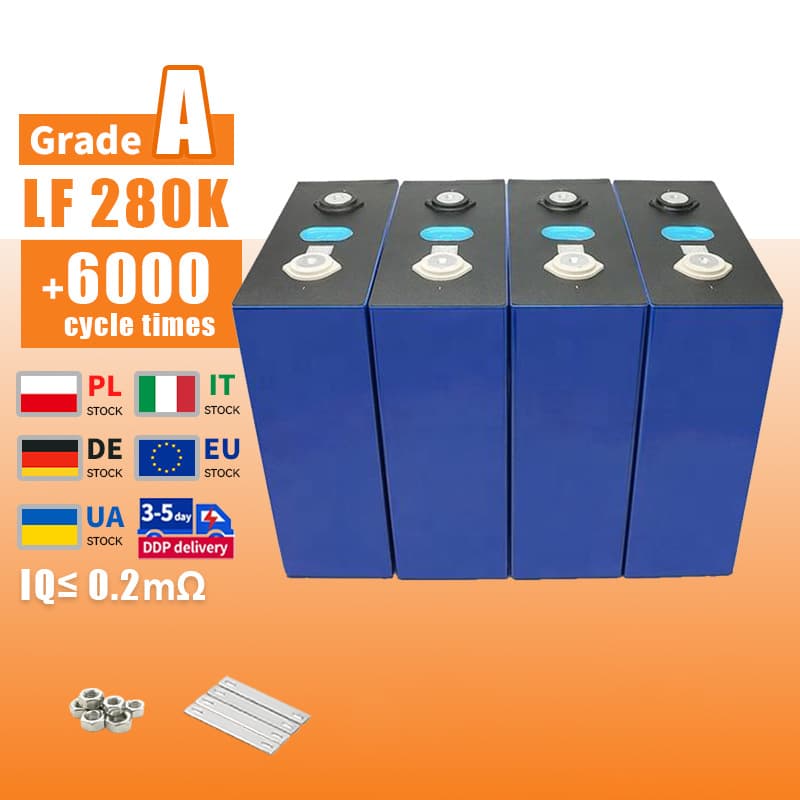 3.2V 280Ah LiFePO4 Battery 8000 Cycles 50Ah 100Ah 105Ah Cell