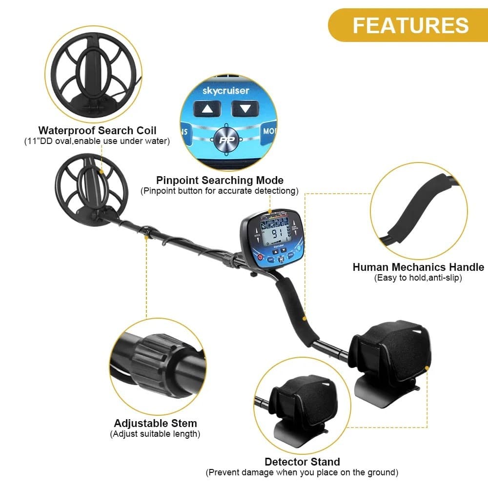 MD910B Factory Direct Supply Underground Metal Detector Treasure Hunting Metal Detector Hot Selling Cross-border Exclusive