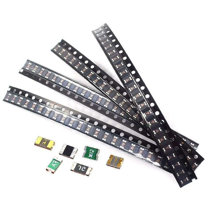 1206 SMD self-resetting fuse 1210 0.1A/0.2/1.5A 2A 6V/12/30/60V fuse tube