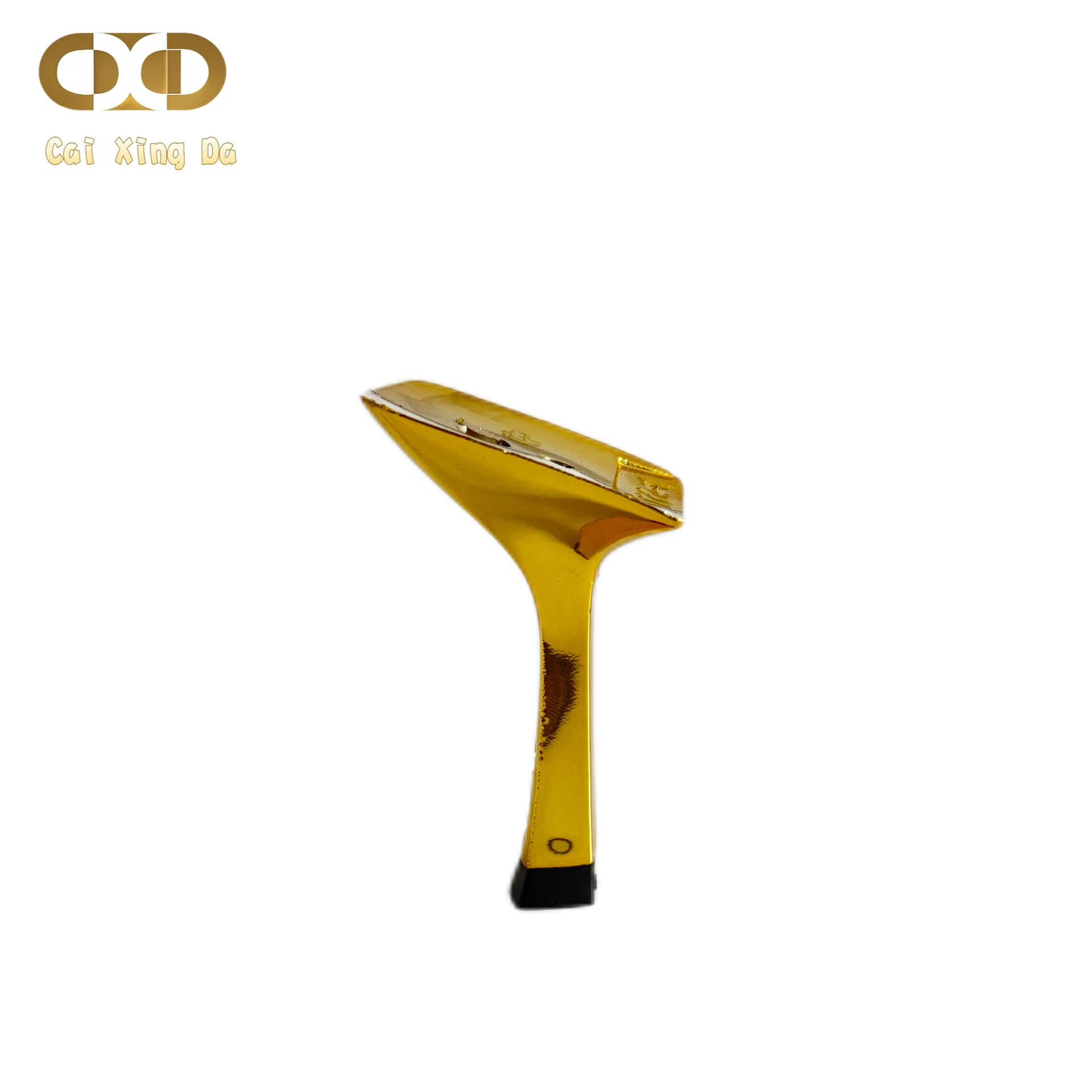 Caixingda Shoe Material Heel 970072-1 New Luxury YSL Logo Gold Fashion Cone High Heel