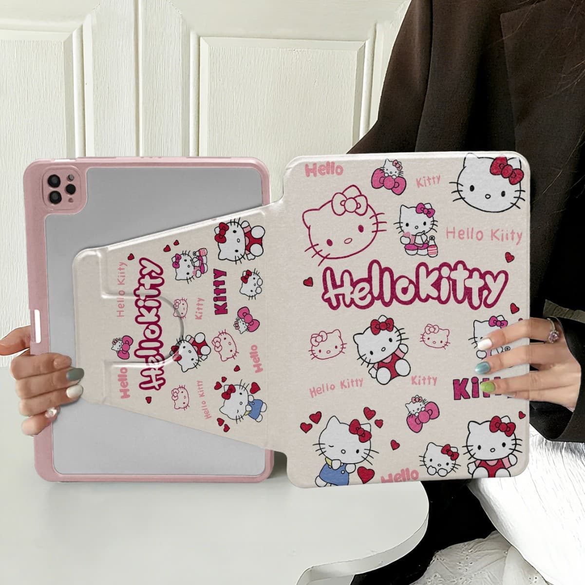 Suitable for Samsung Galaxy TabS9/S9Plus rotating protective case A8 leather case S11 tablet case A11