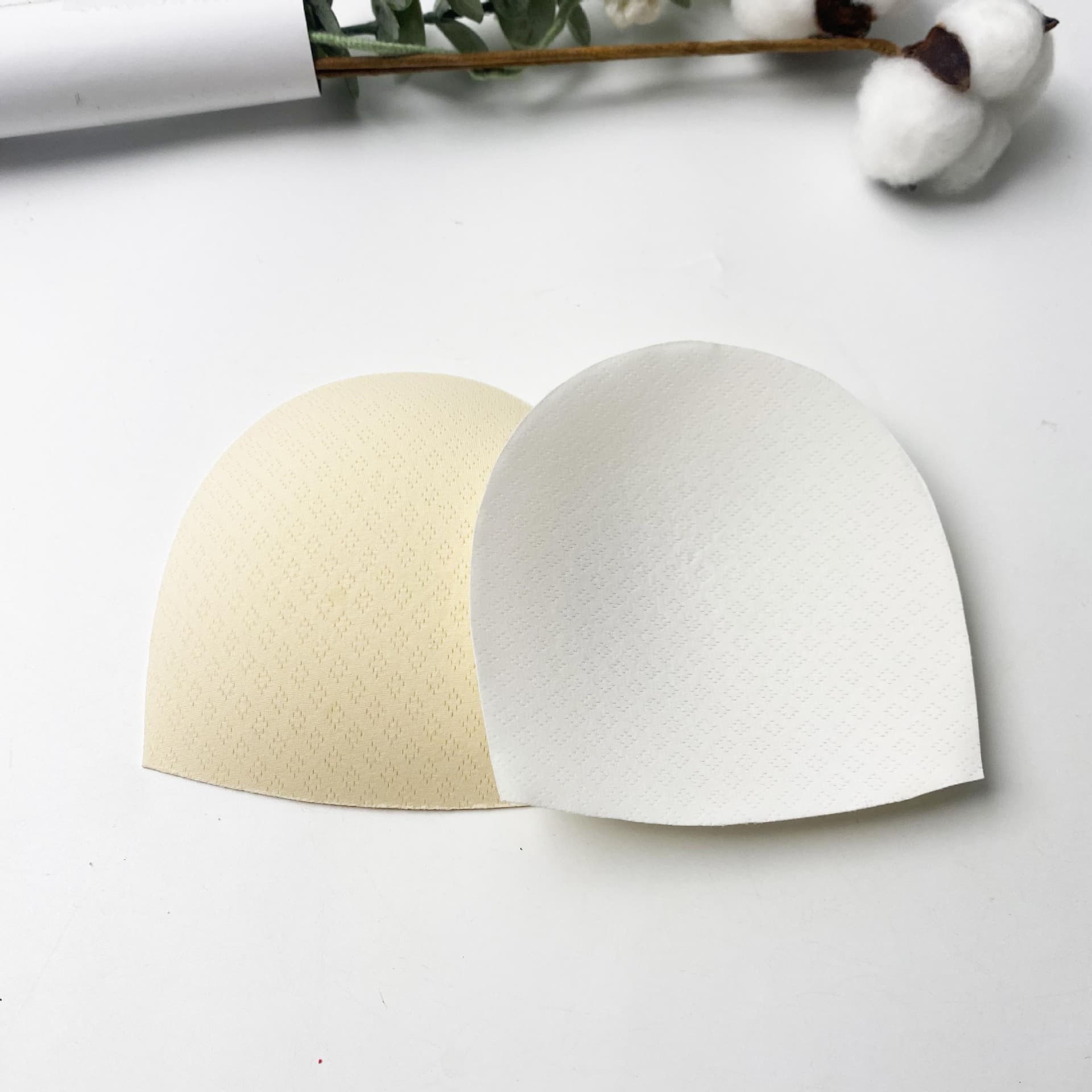 Semi-circular breast pad cups, bra bandeau cup inserts, bra sleepwear, back-beauty camisole molded cups, breast pad factory wholesale.