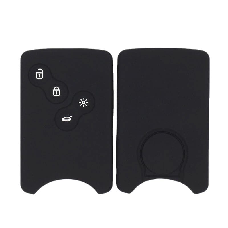 Suitable for Renault smart 4-button remote alarm sheath, Epoxy embarrassing face pattern car key cover
