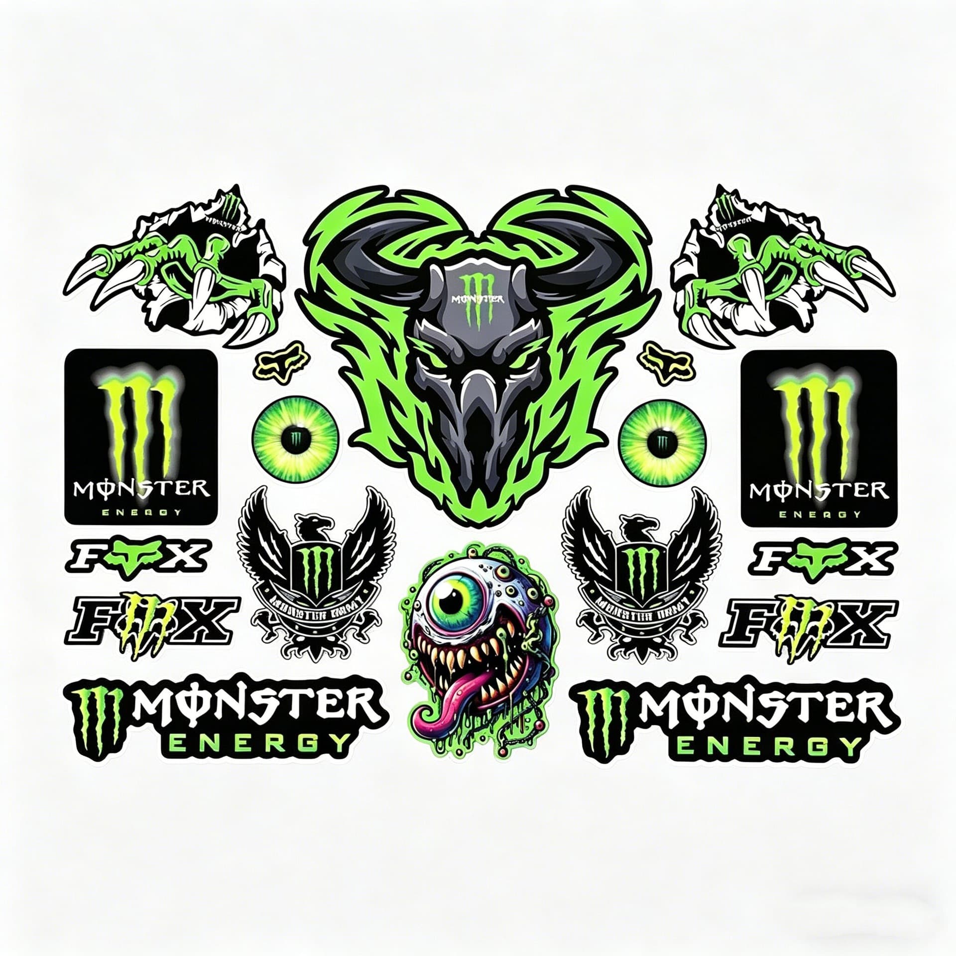 Car stickers, motorcycles, foreign trade, cross-border AliExpress, Amazon hot-selling hot-selling personalized claws covering scratch stickers