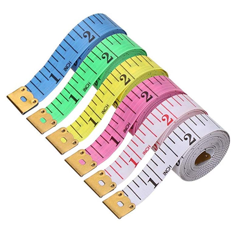 1.5M Cute Tailor Soft Tape, Iron Head Tape with Centimeter on One Side and Inch on the Other
