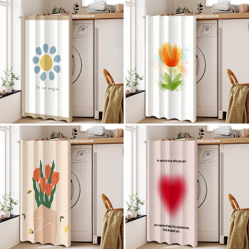 Cabinet Curtain Dust-Proof Curtain Wardrobe Bookcase Shoe Cabinet Curtain Cabinet Curtain Door Curtain Cloakroom Cloth Curtain