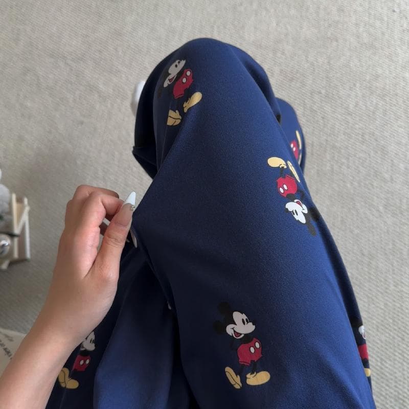 Cartoon Sleep Pants for Women, Mosquito-Repellent Pants, Trendy Hot-Selling Thin Style, Home Leisure Summer Air Conditioning Long Pants, Suitable for Outdoor Wear