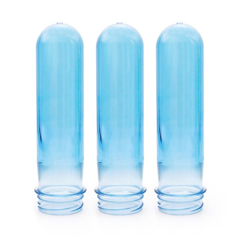 Multi-specification gram weight customizable color preforms, 38-neck 3Start beverage-light blue PET preforms