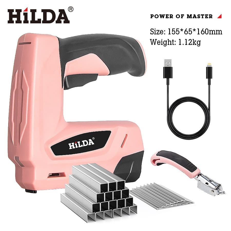 New lithium-ion wireless nail gun, portable woodworking rechargeable nail gun for home use.